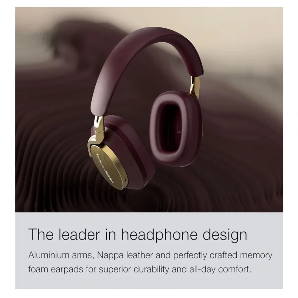 BNWT Bowers & Wilkins Px8 Over-Ear noise canceling Headphones in Tan and Silver - Picture 5 of 16
